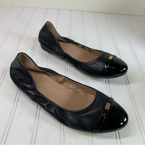 Cole Haan Elsie  black leather ballet flats - Picture 5 of 10